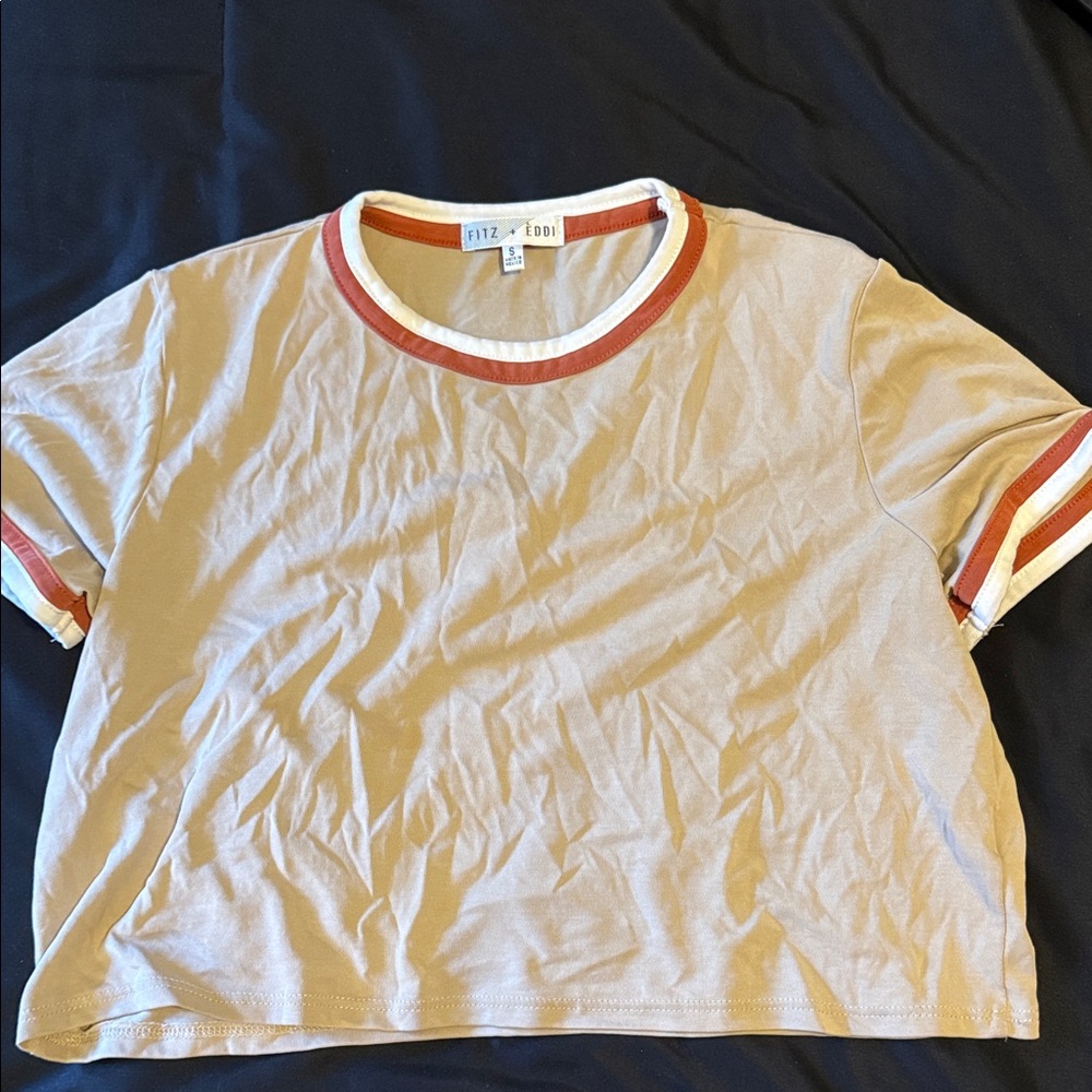 Fitz & Floyd Women's Beige Crop Top
